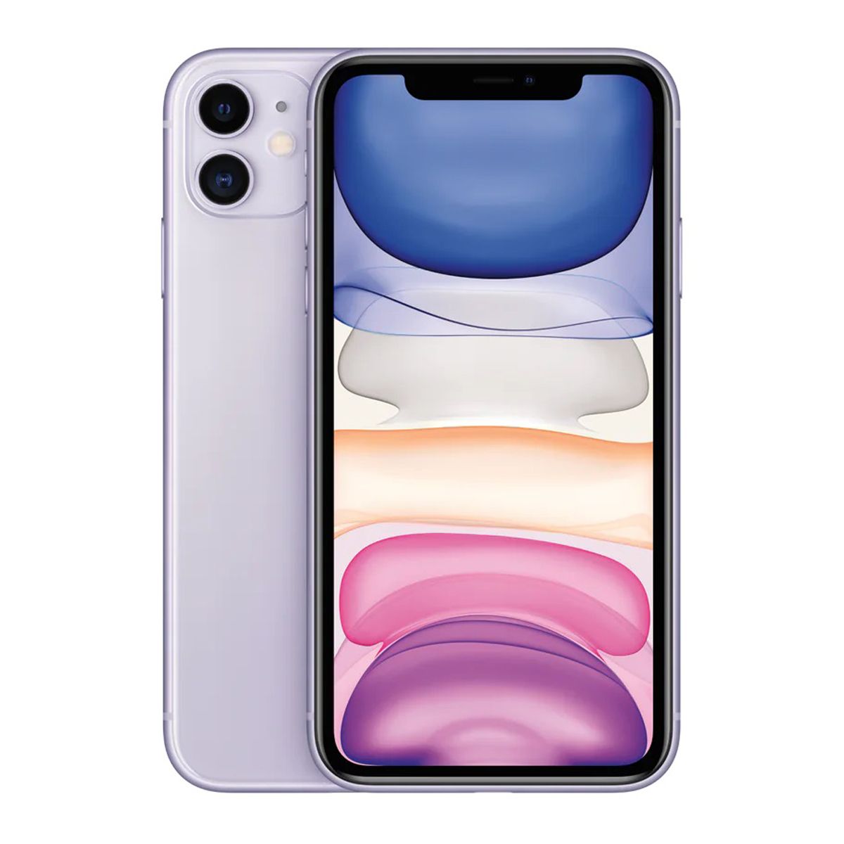 Apple iPhone 11  256GB Purple front view display – Pre-Owned Unlocked Smartphone