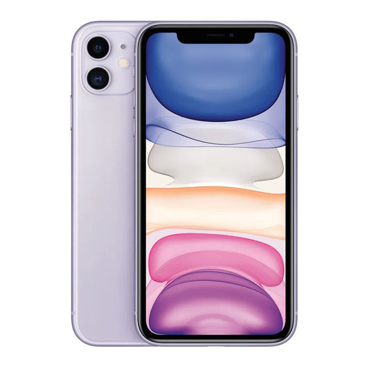 Apple iPhone 11  256GB Purple front view display – Pre-Owned Unlocked Smartphone