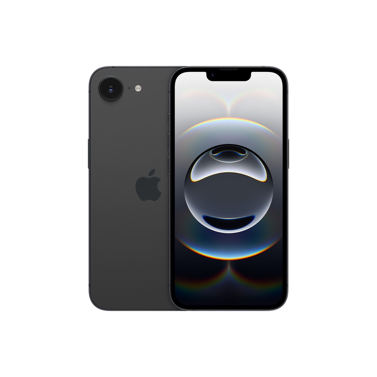 Apple iPhone 16e 256GB Black – Front View
