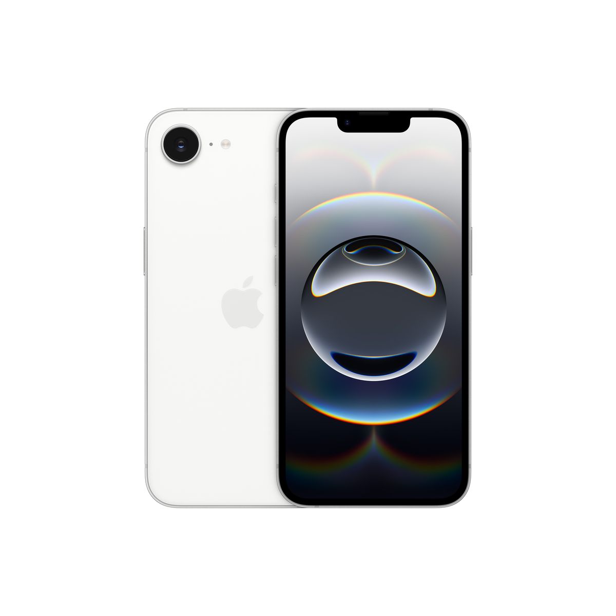 Apple iPhone 16e 256GB White – Front View