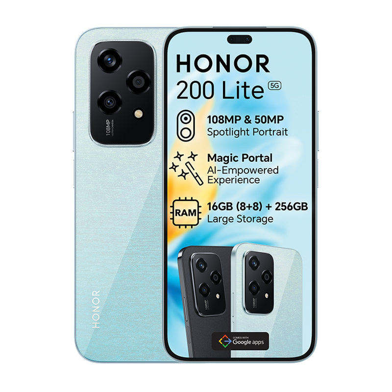 Honor 200 Lite 5G 256GB Blue – Front View