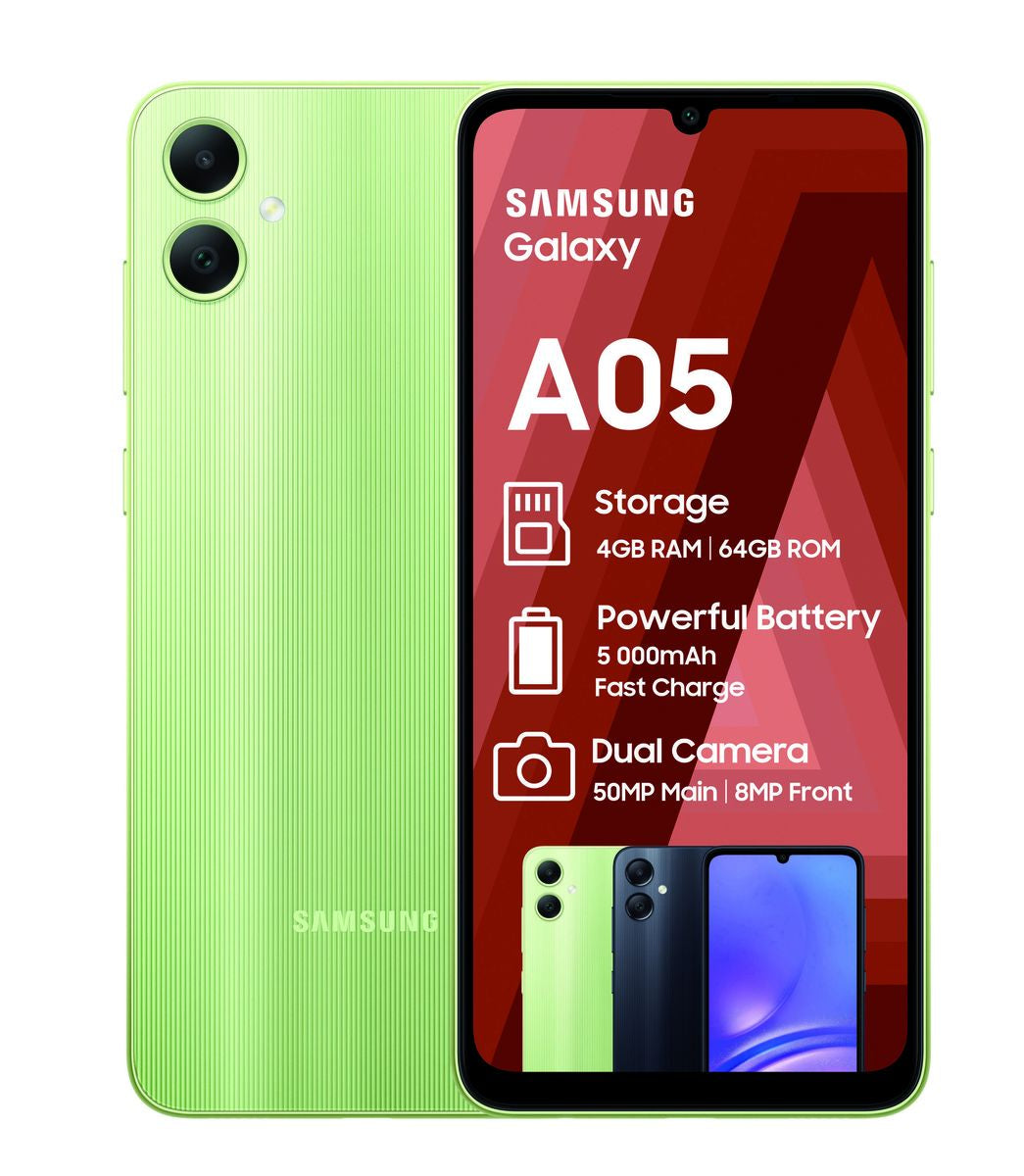 Samsung Galaxy A05 64GB – Green Front View