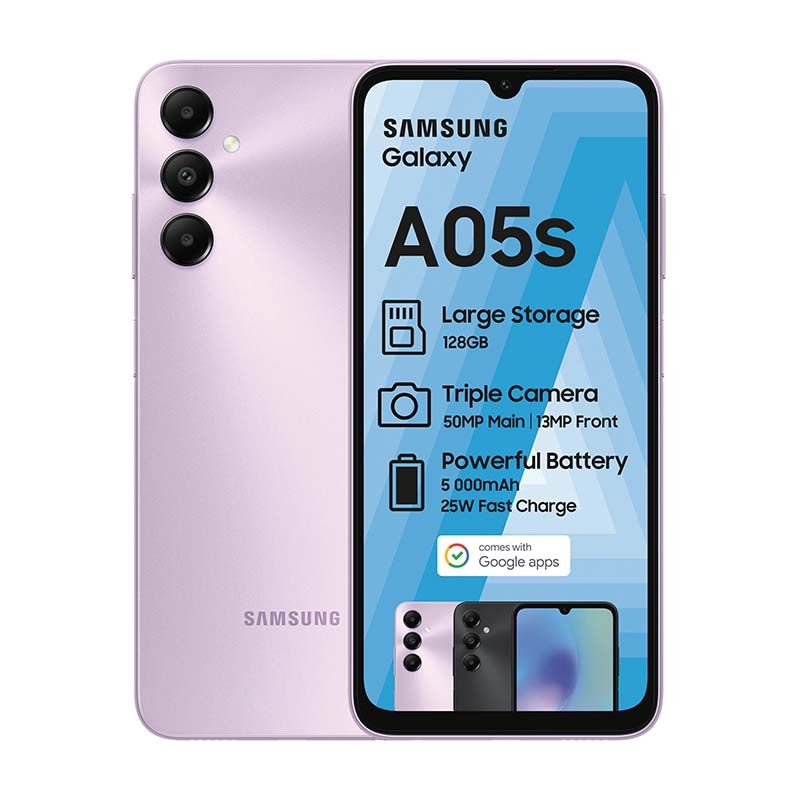 Samsung Galaxy A05s 128GB Purple Front View
