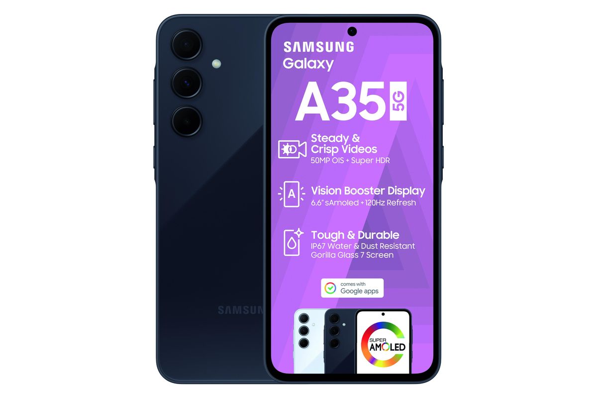 Samsung Galaxy A35 256GB – Black Front View