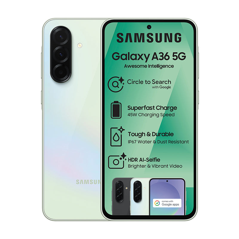 Samsung Galaxy A36 256GB – Blue Front View