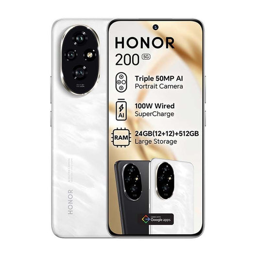 Honor 200 5G Dual SIM 512GB White – Front View