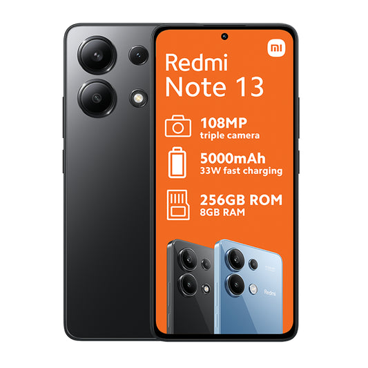 Xiaomi Redmi Note 13 4G 256GB – Black Front View
