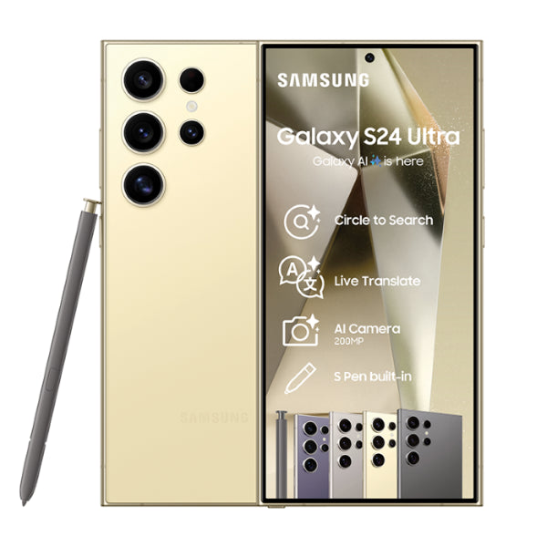 Samsung Galaxy S24 Ultra 256GB – Yellow Front View