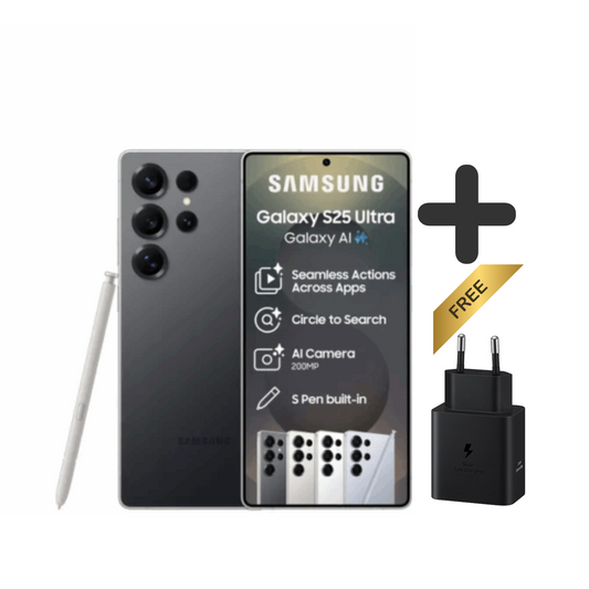 Samsung Galaxy S25 Ultra 5G (256GB, with S-Pen) + 45W Charger Included