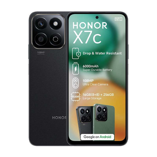 Honor X7c 4G 256GB Black – Front View