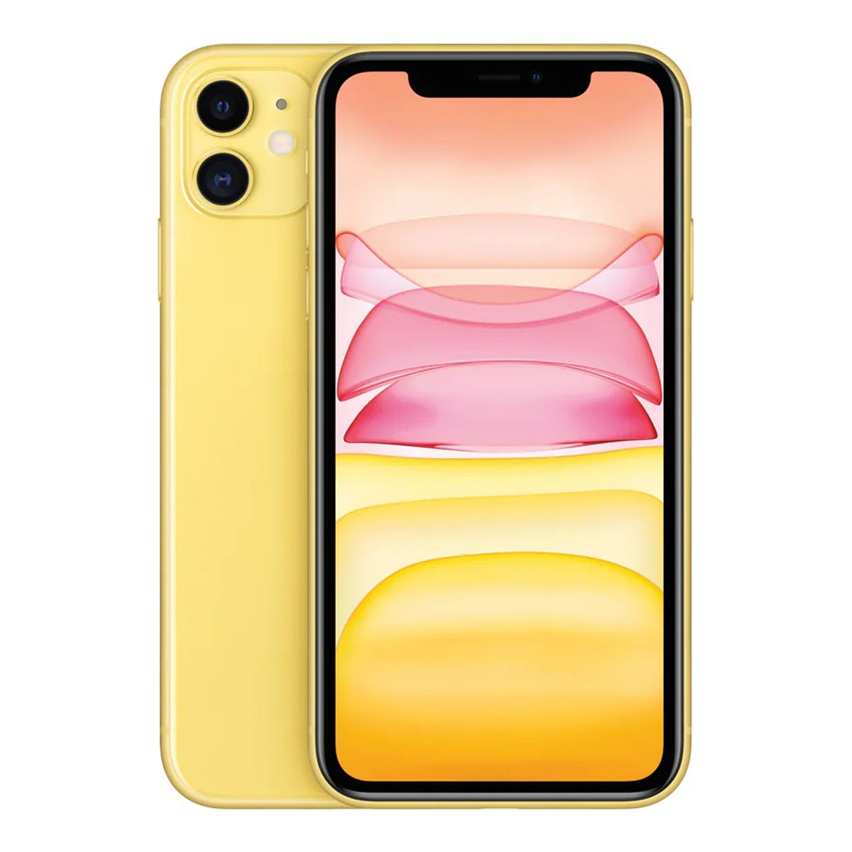 Apple iPhone 11  256GB Yellow front view display – Pre-Owned Unlocked Smartphone 
