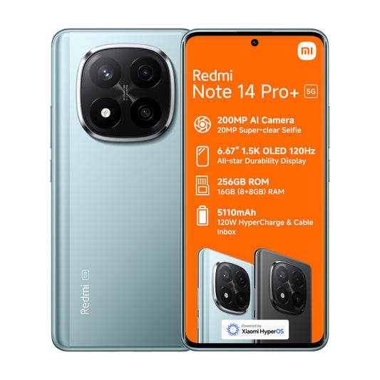 Xiaomi Redmi Note 14 Pro+ 5G 256GB – Blue Front View