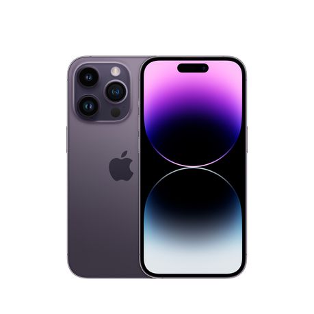 Apple iPhone 14 pro max Purple front view display – Pre-Owned Unlocked Smartphone 