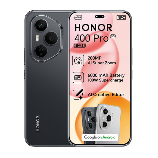 Honor 400 Pro 5G 512GB Black – Front View