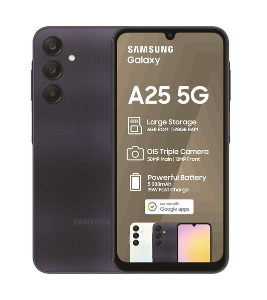 Samsung Galaxy A25 128GB – Black Front View