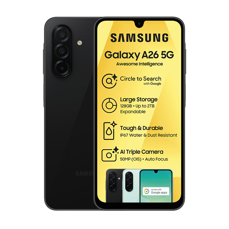 Samsung Galaxy A26 128GB – Black Front View