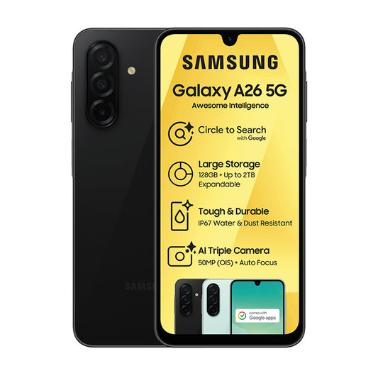 Samsung Galaxy A26 128GB – Black Front View