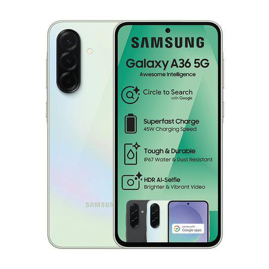 Samsung Galaxy A36 256GB – Blue Front View