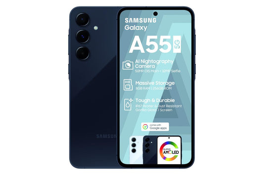 Samsung Galaxy A55 256GB – Navy Front View