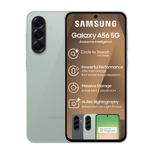 Samsung Galaxy A56 256GB – Olive Front View