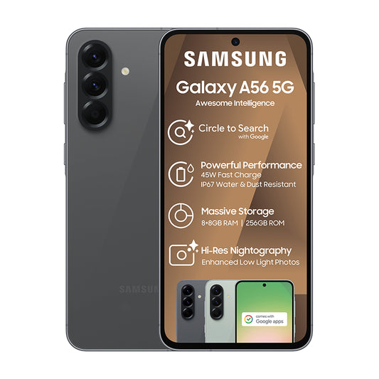 Samsung Galaxy A56 128GB – Black Front View