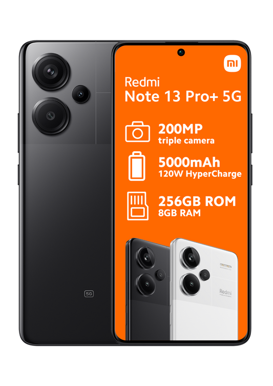Xiaomi Redmi Note 13 Pro+ 5G 256GB – Black Front View