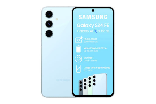 Samsung Galaxy S24 FE 256GB – Blue Front View