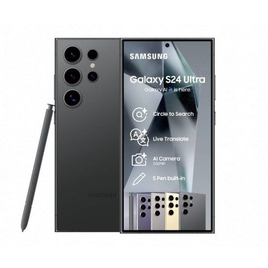 Samsung Galaxy S24 Ultra 256GB – Black Front View