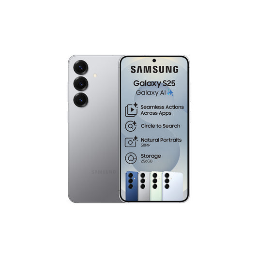 Samsung Galaxy S25 256GB – Silver Front View