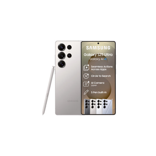 Samsung Galaxy S25 Ultra 256GB – White Front View