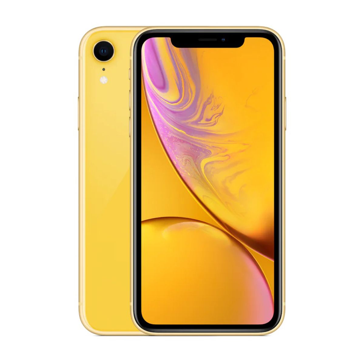 Apple iPhone XR 256GB Yellow front view display – Pre-Owned Unlocked Smartphone